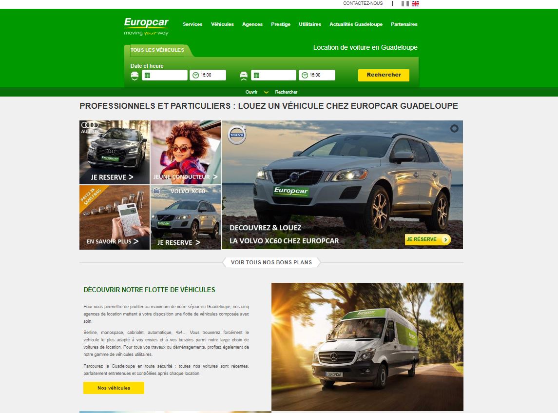 Optimisation des sites internet e-tourisme Europcar